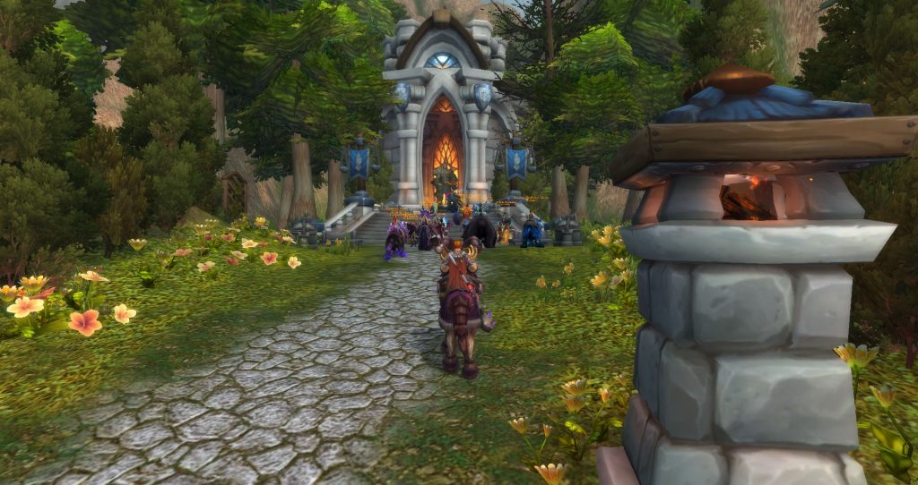 Da Doctas Tour pays their respects to Uther's Tomb in the Western Plaguelands.