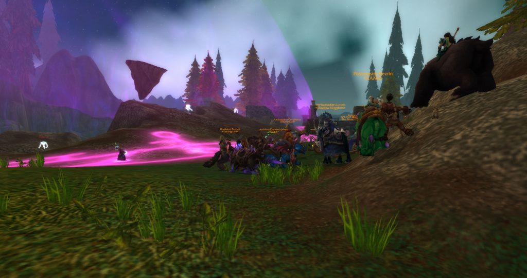 Da Doctas Tour stands outside the magical bubble of Dalaran.