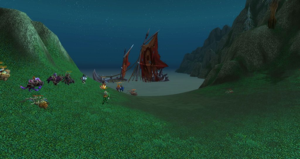 Da Doctas Tour run through Silverpine Forest to meet Ahdes at an old Horde shipwreck.