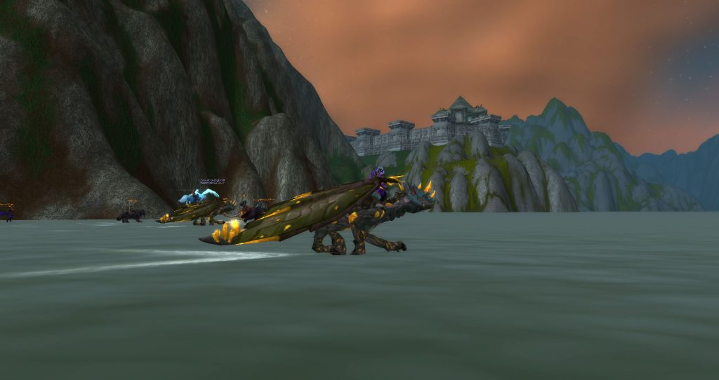 Da Doctas Tour crosses the sea between Arathi and the Wetlands, and can see Stromgarde from the rear.