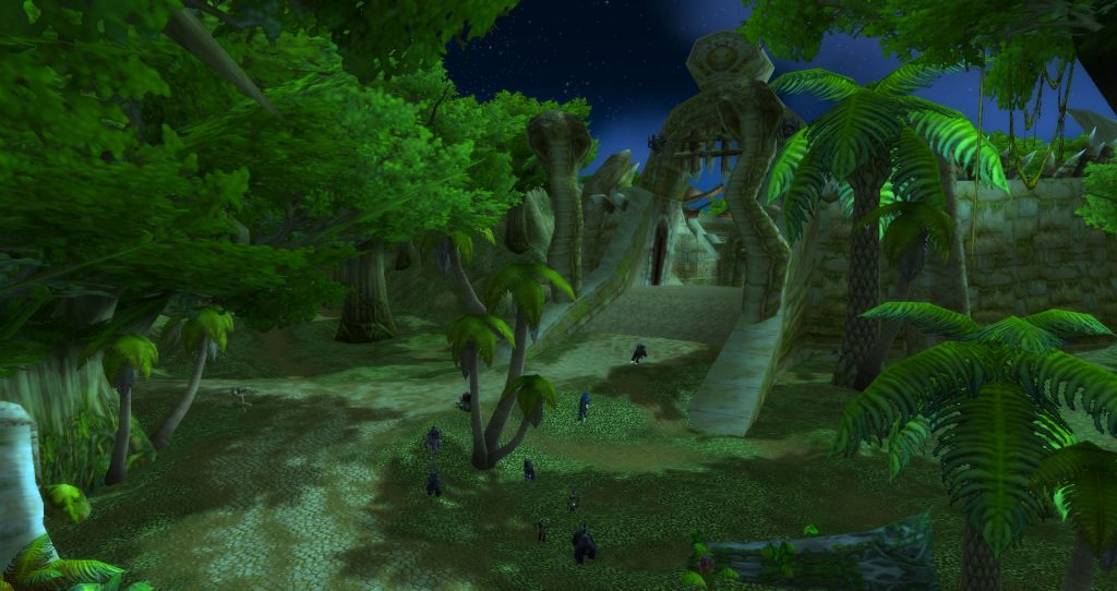 Da Doctas Tour approaches the Gurubashi Arena in Stranglethorn