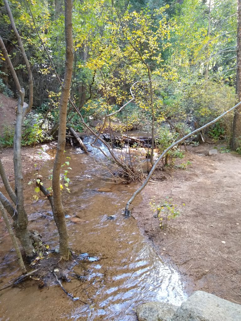 photo of the creek along Seven Bridges Trail in Colorado, USA