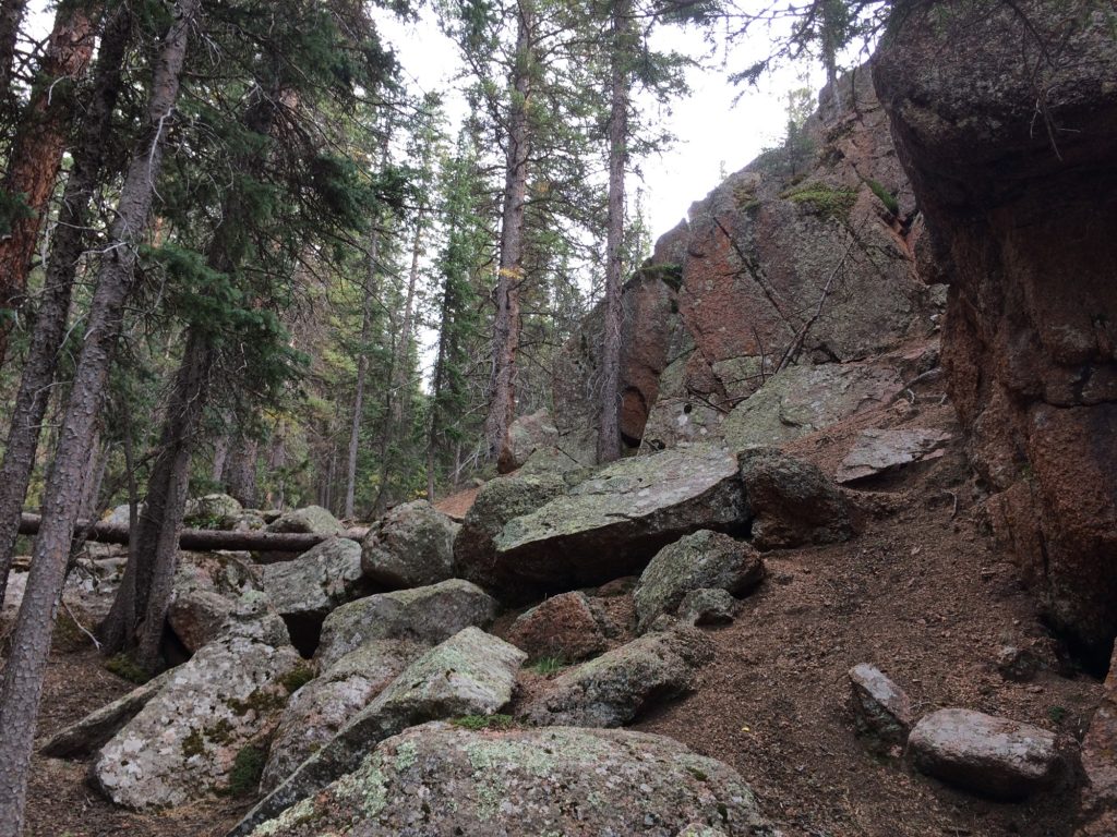 photo of a rock tumble near Cripple Creek, Colorado: Horse Thief Trail