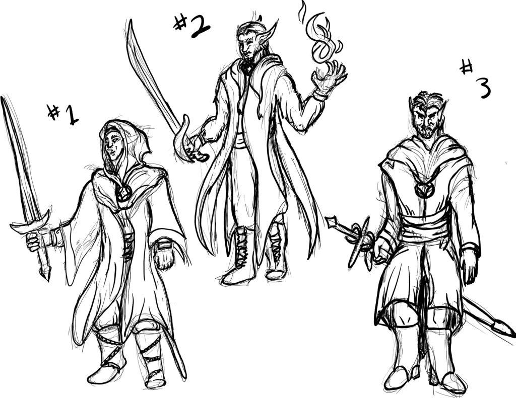 3 outfit concepts for Ezran, the Nameless