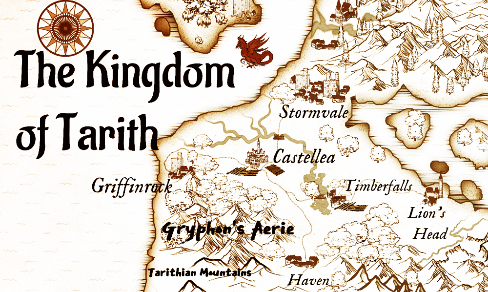 parchment map of Tarith